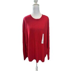 Croft & Barrow Sweater Women's XXL Red Extra Soft New With Tags